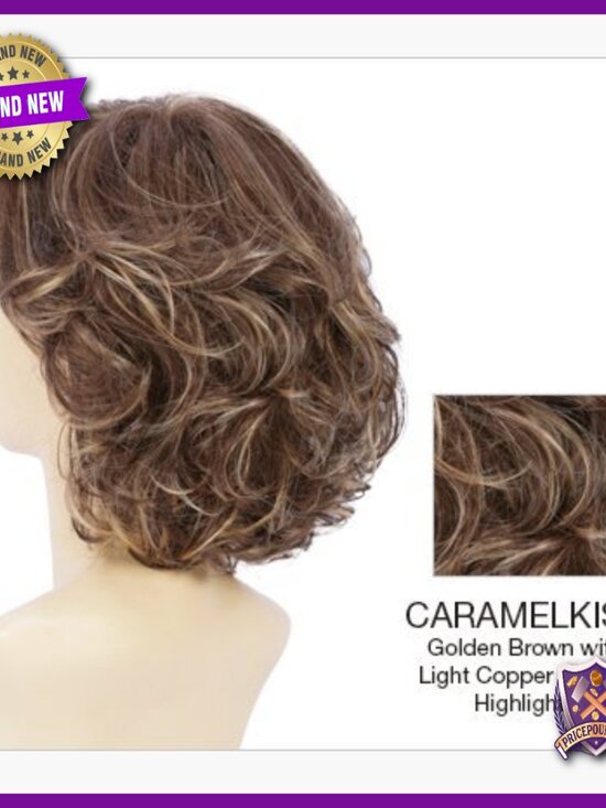 Mid-Length Layered Bob Wig with Soft Bangs, Glueless Synthetic Fiber main image 4